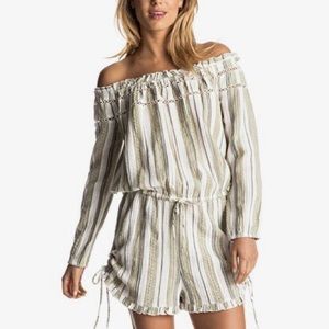 Roxy Anthem Off-the-Shoulder Playsuit